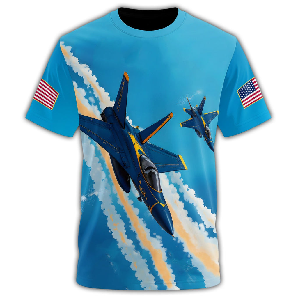 Blue Angels U.S. Navy All-over Print T-Shirt product image 2