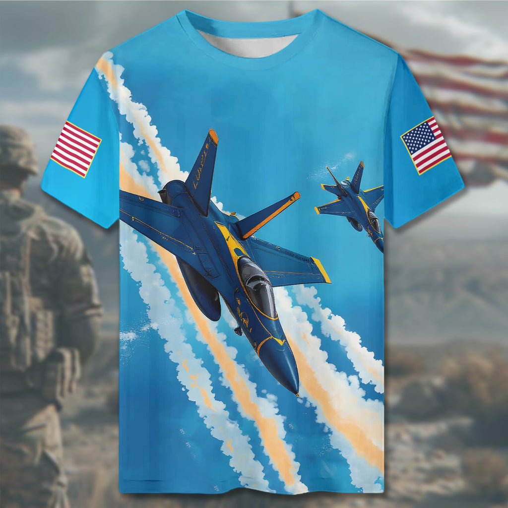 Blue Angels U.S. Navy All-over Print T-Shirt product image 4
