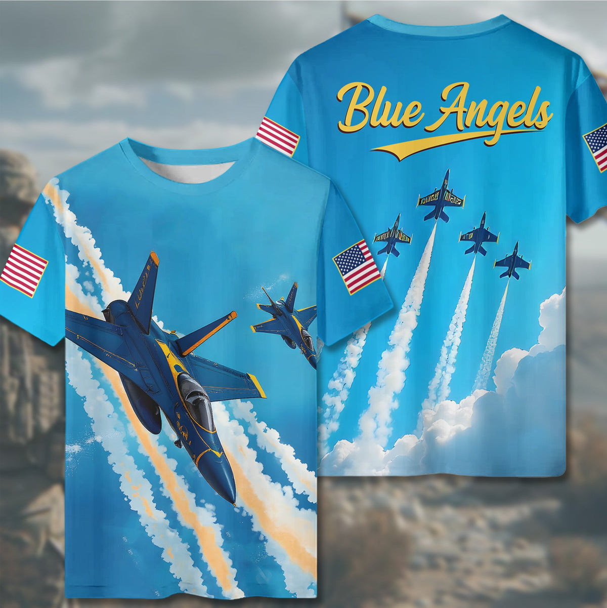Blue Angels U.S. Navy All-over Print T-Shirt product image 6