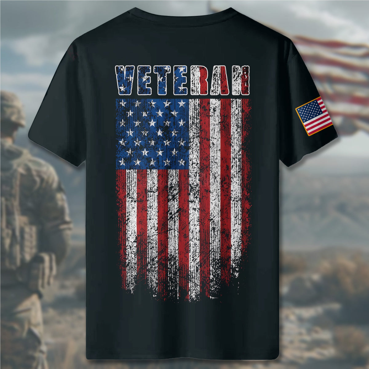 American Veteran Proud All-over Print T-Shirt product image 5