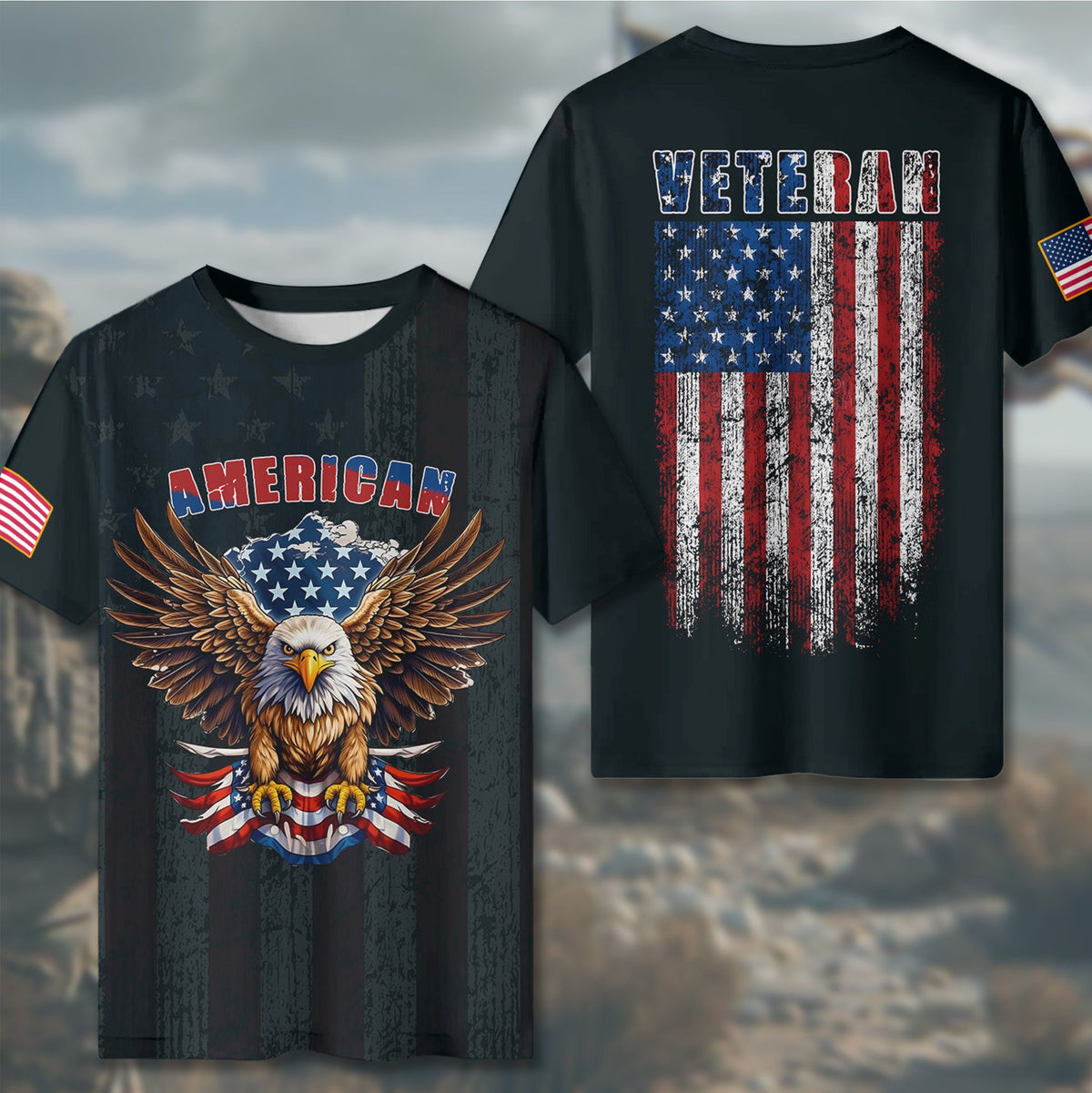 American Veteran Proud All-over Print T-Shirt product image 6