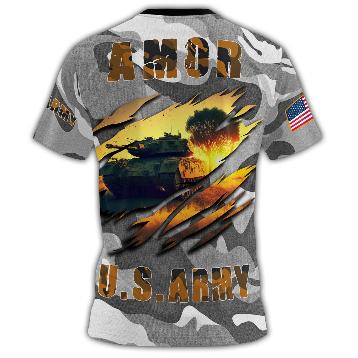 Amor U.S. Army Love Loyalty All-over Print T-Shirt product image 3