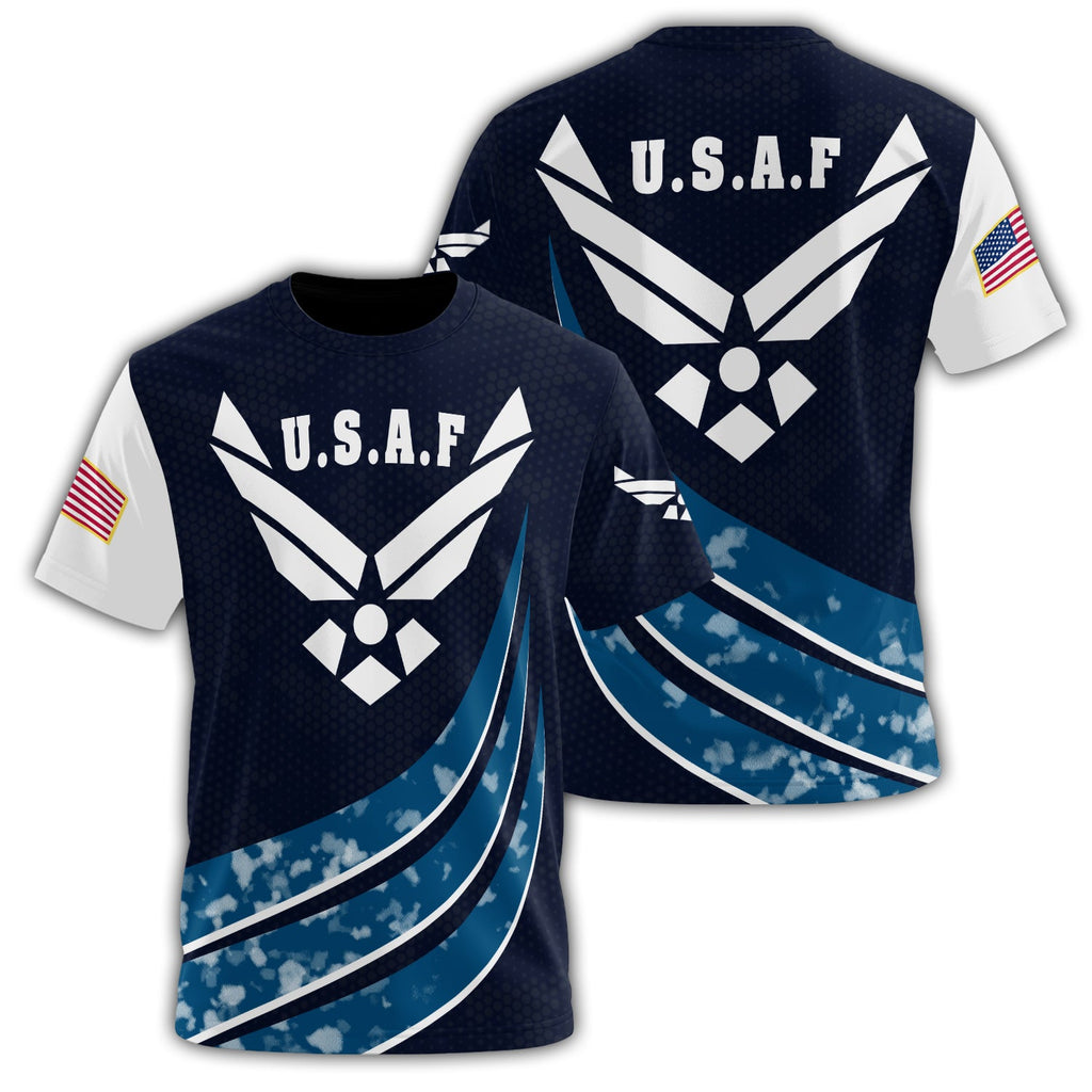 U.S.A.F Proud Wingmen of All-over Print T-Shirt product image 1