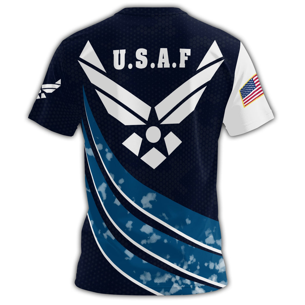 U.S.A.F Proud Wingmen of All-over Print T-Shirt product image 3