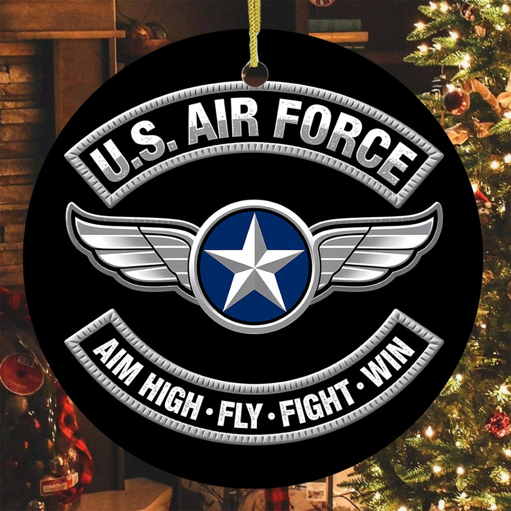 U.S. Air Force Aim High Veteran Pride Ornament