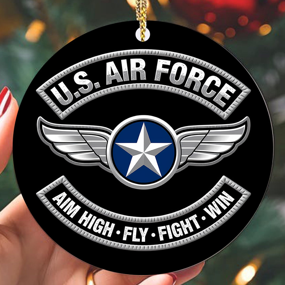 U.S. Air Force Aim High Veteran Pride Ornament
