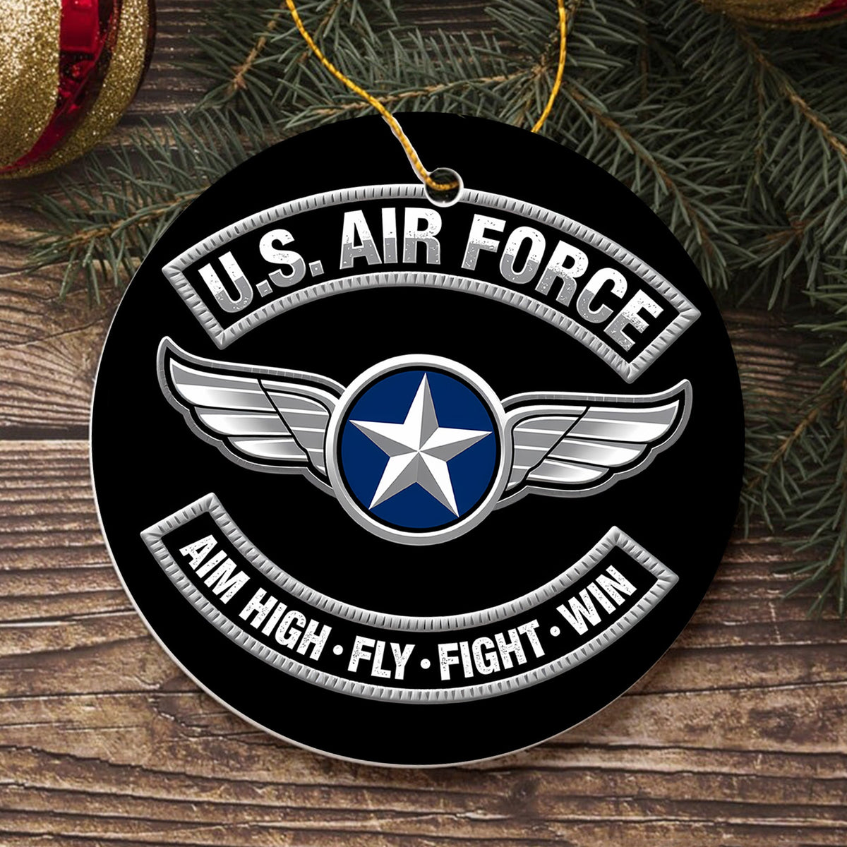 U.S. Air Force Aim High Veteran Pride Ornament