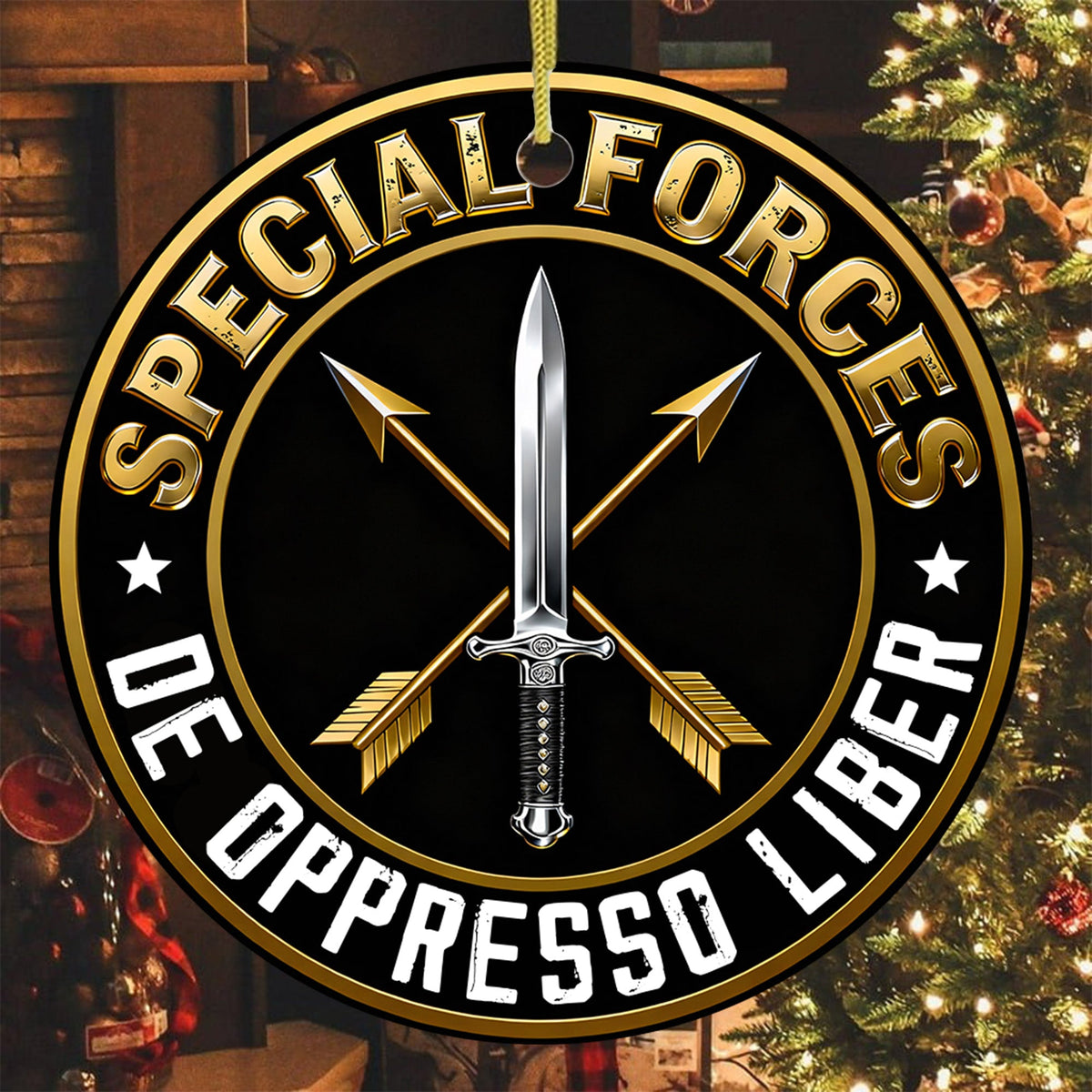 Green Beret De Oppresso Liber Ornament