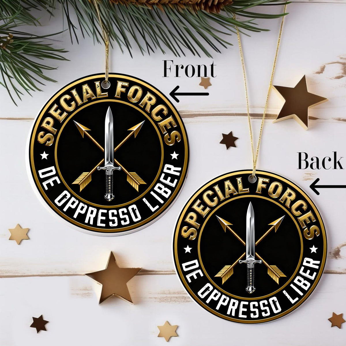 Green Beret De Oppresso Liber Ornament