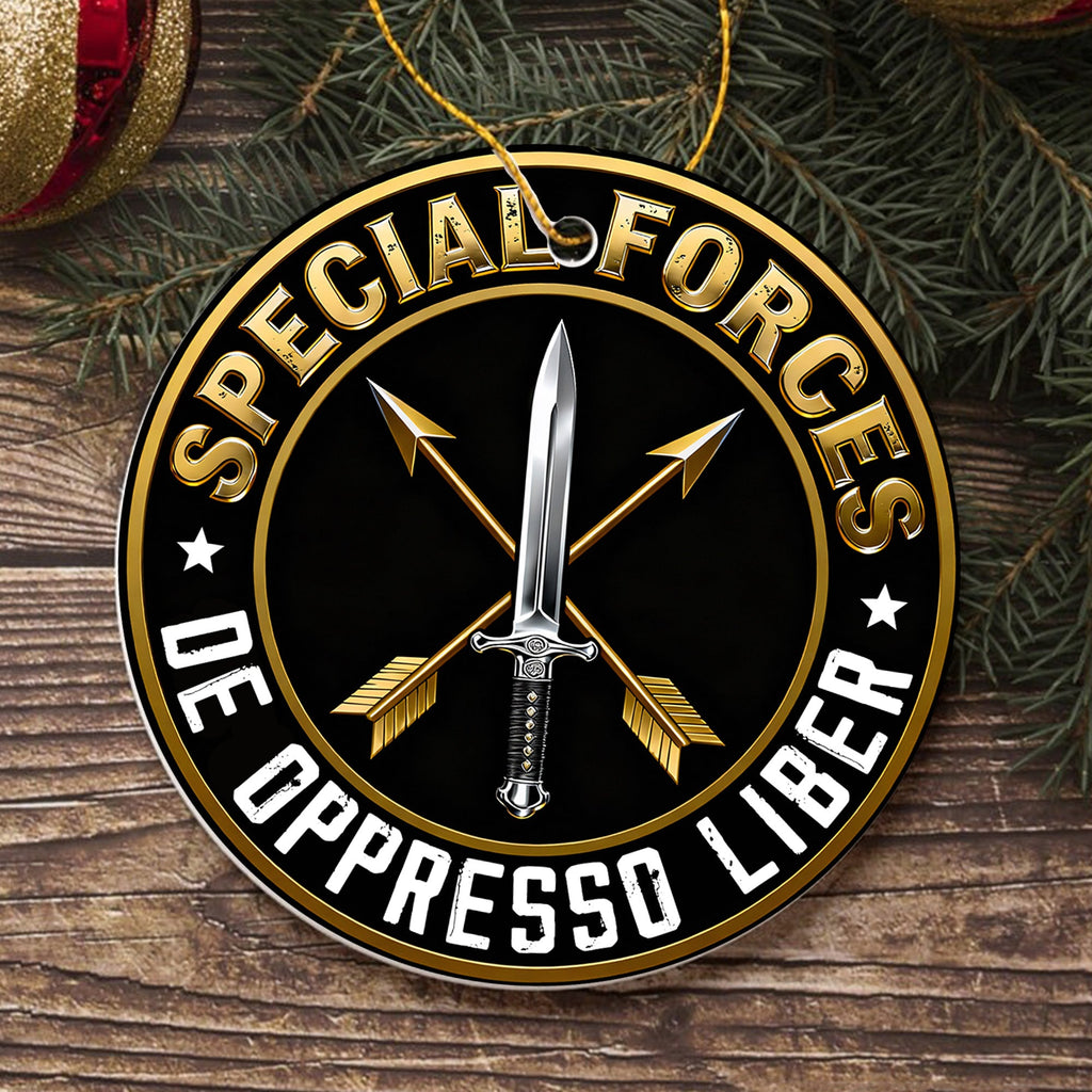 Green Beret De Oppresso Liber Ornament