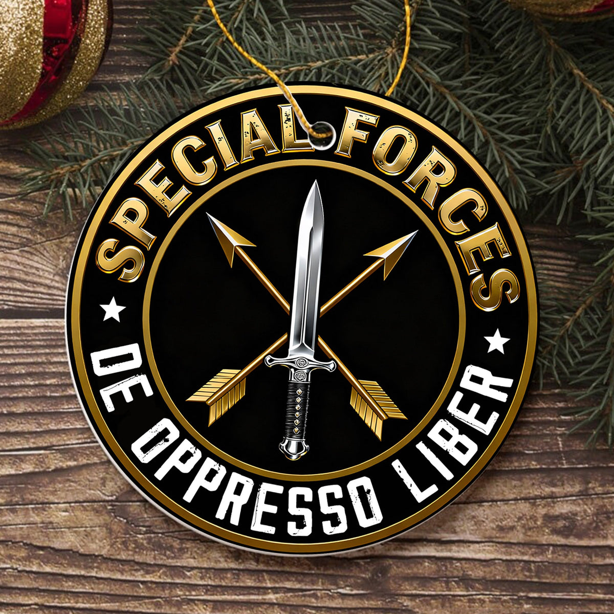 Green Beret De Oppresso Liber Ornament