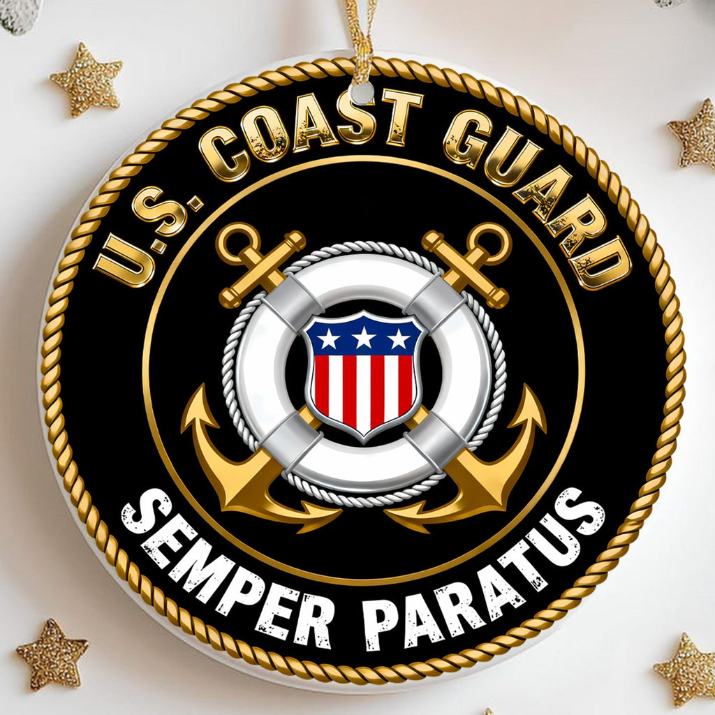 US Coast Guard Semper Paratus Freedom Ornament
