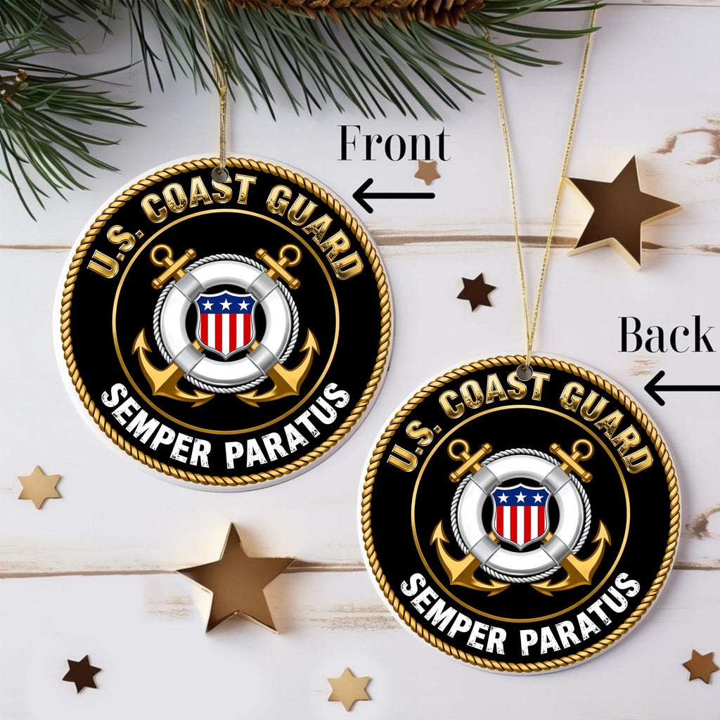US Coast Guard Semper Paratus Freedom Ornament
