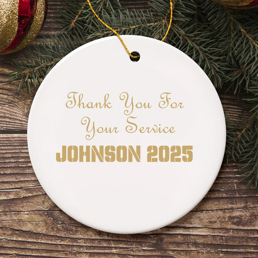 Veteran Pride Grateful Nation Ornament