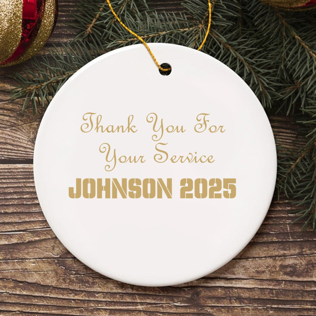 Veteran Pride Grateful Nation Ornament