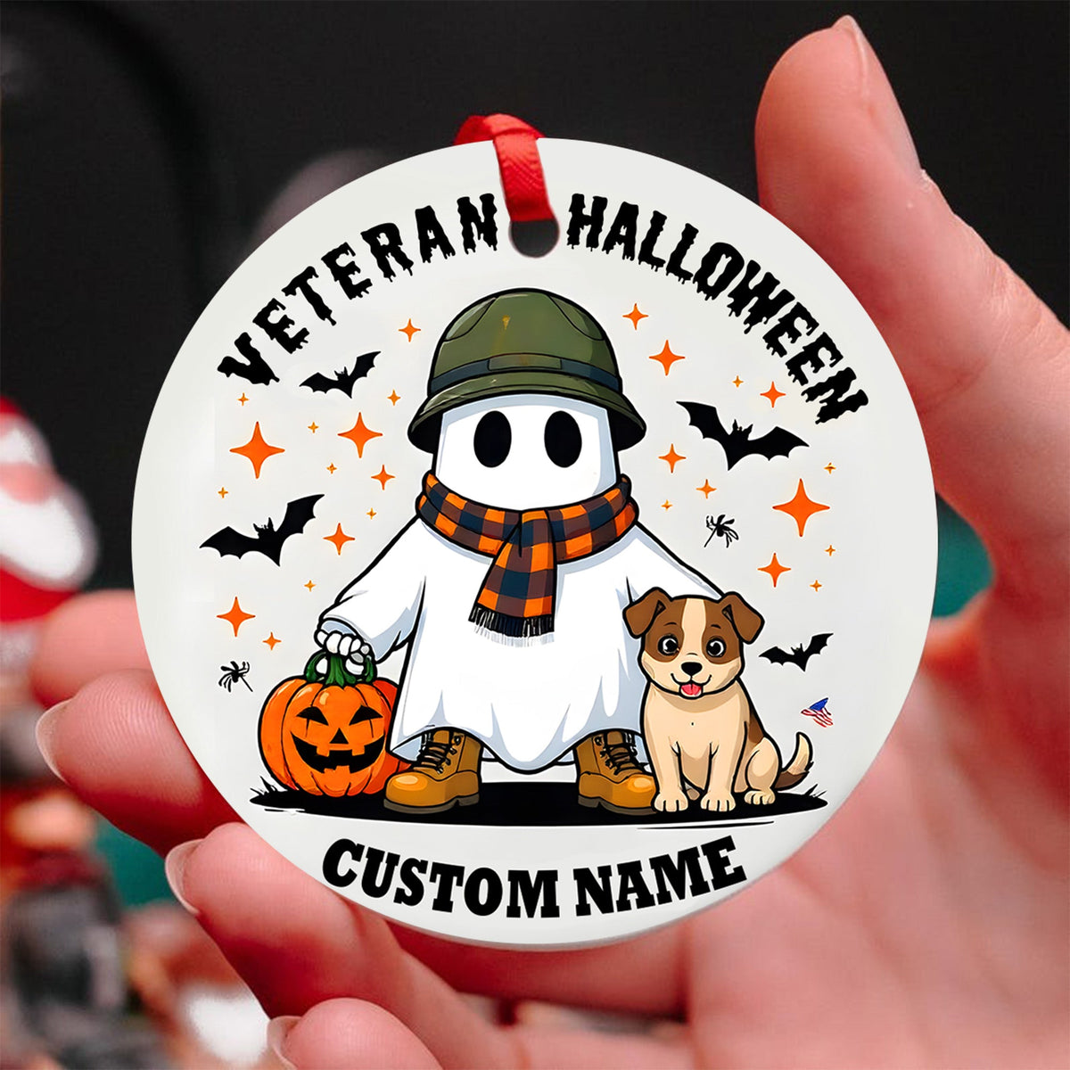 Veteran Honor and Sacrifice Personalized Ornament