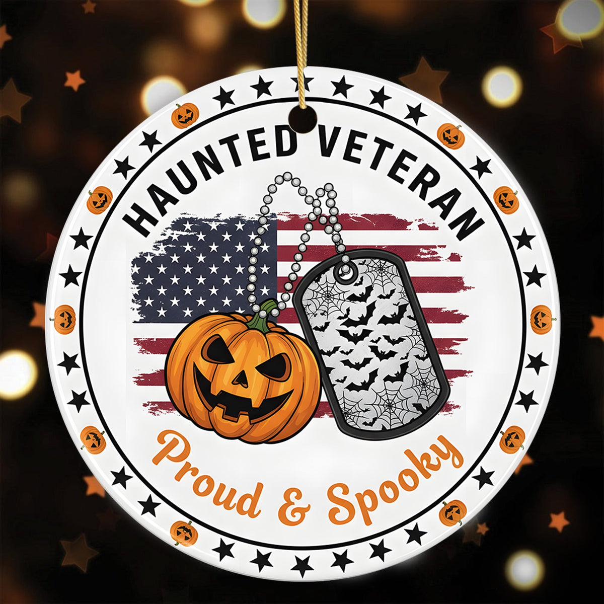 Veteran Pride Haunted Spirit Ornament