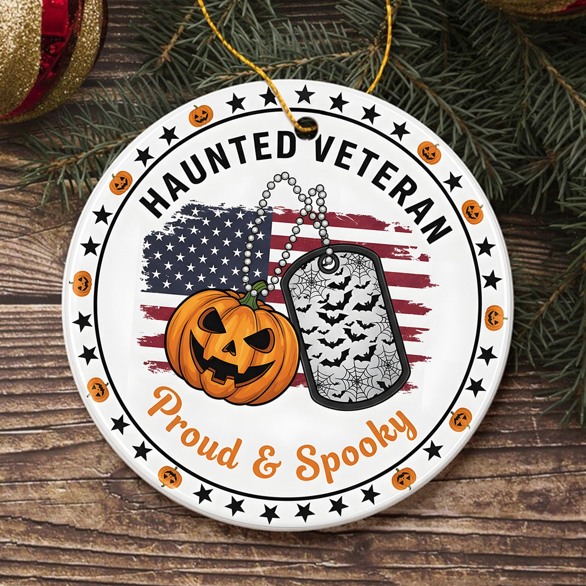 Veteran Pride Haunted Spirit Ornament