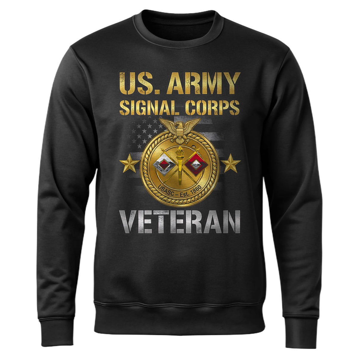 US Army Signal Corps Veteran Proud US Sweatshirt product image 1