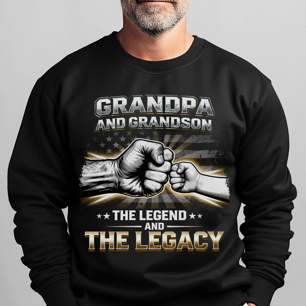 Grandpa and Grandson The Legend Legacy Sweatshirt product image 15