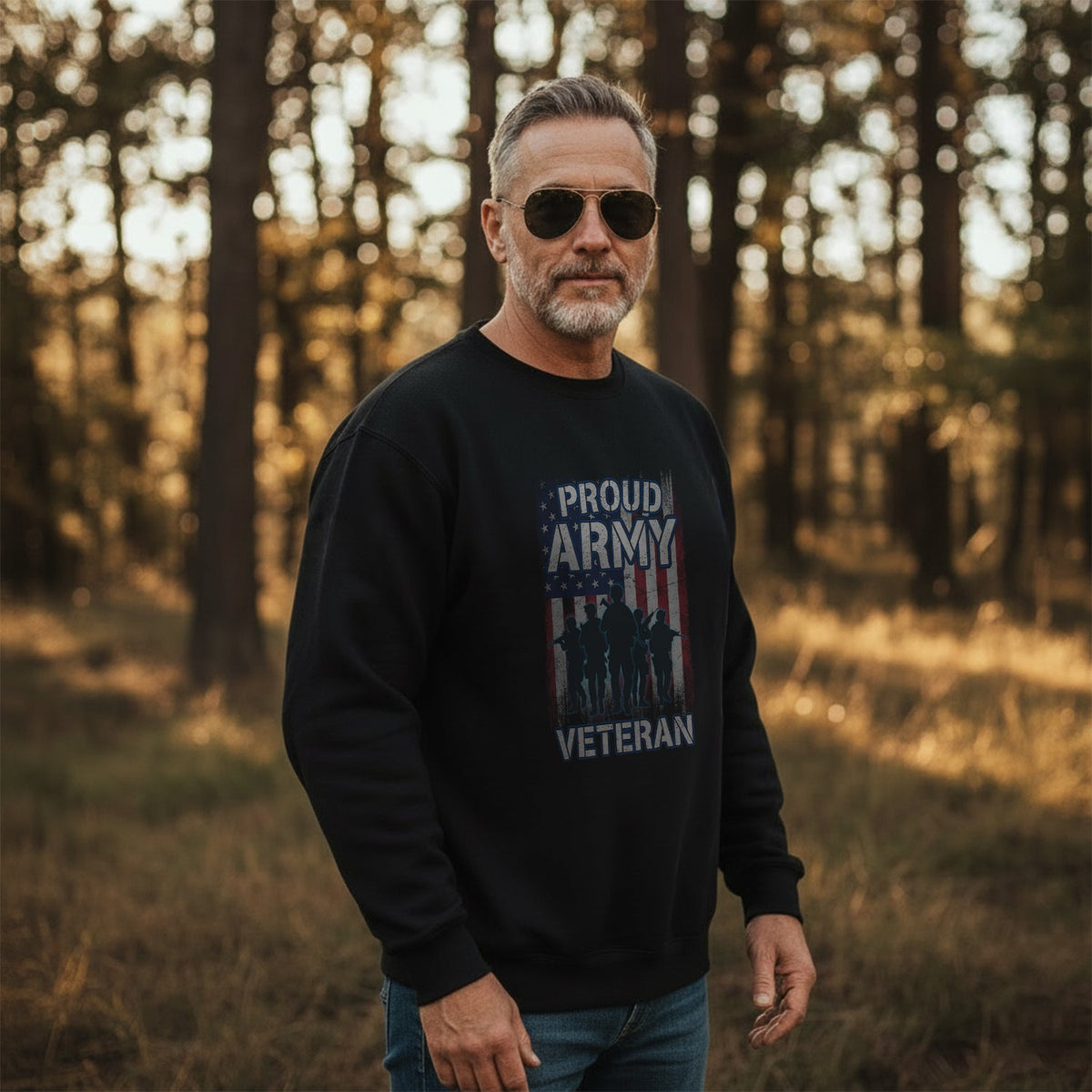 Proud Army Veteran US Military Honor Sweatshirt product image 3
