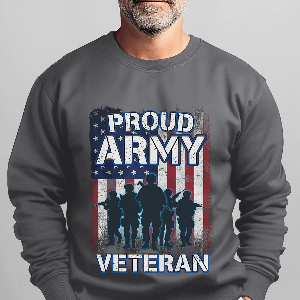 Proud Army Veteran US Military Honor Sweatshirt product image 14