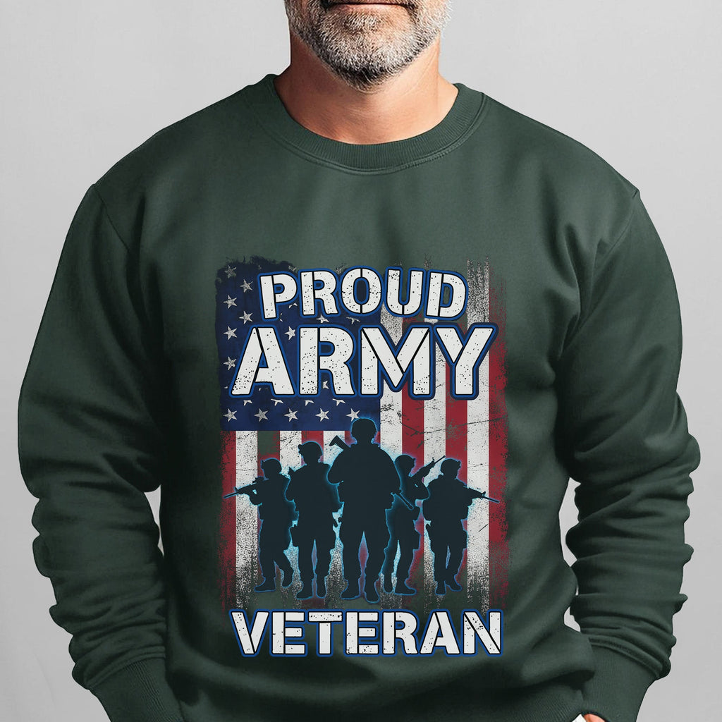 Proud Army Veteran US Military Honor Sweatshirt product image 6