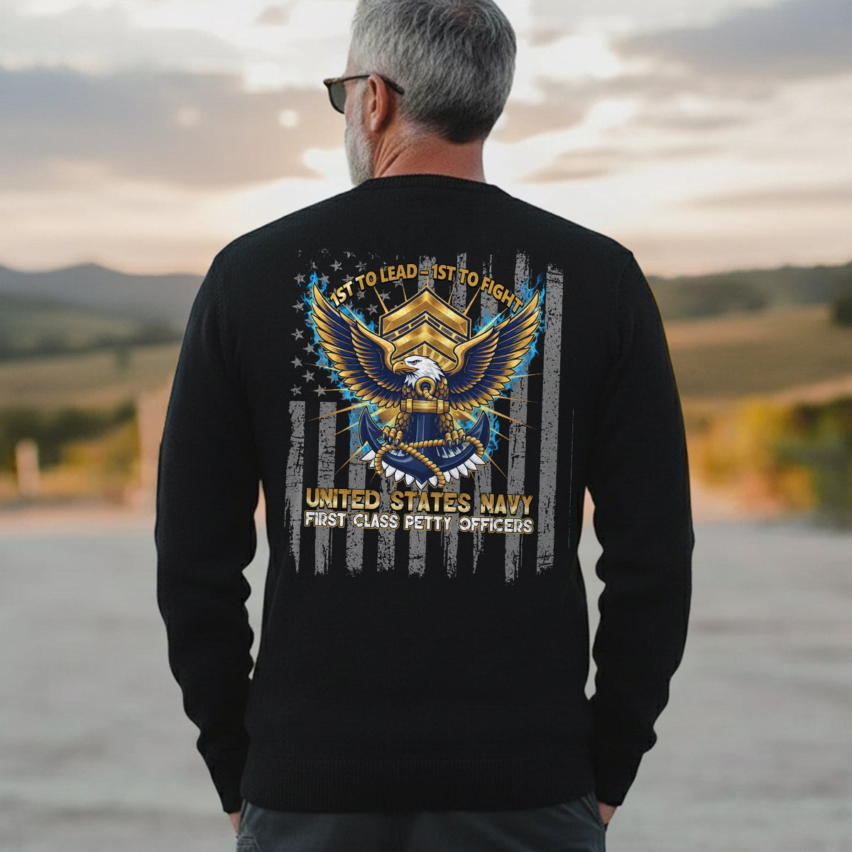 1st to Lead to Fight United States Sweatshirt product image 3
