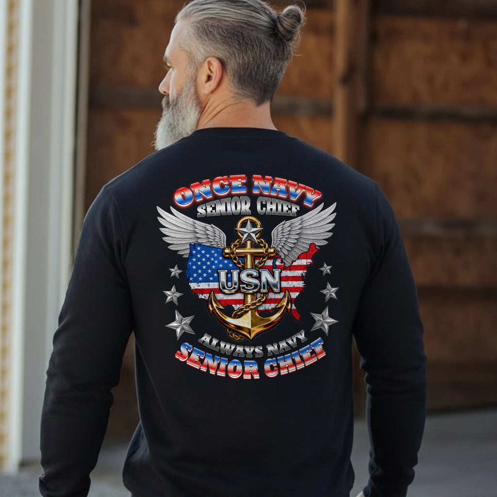 Once Navy Senior Chief Always Sweatshirt product image 2