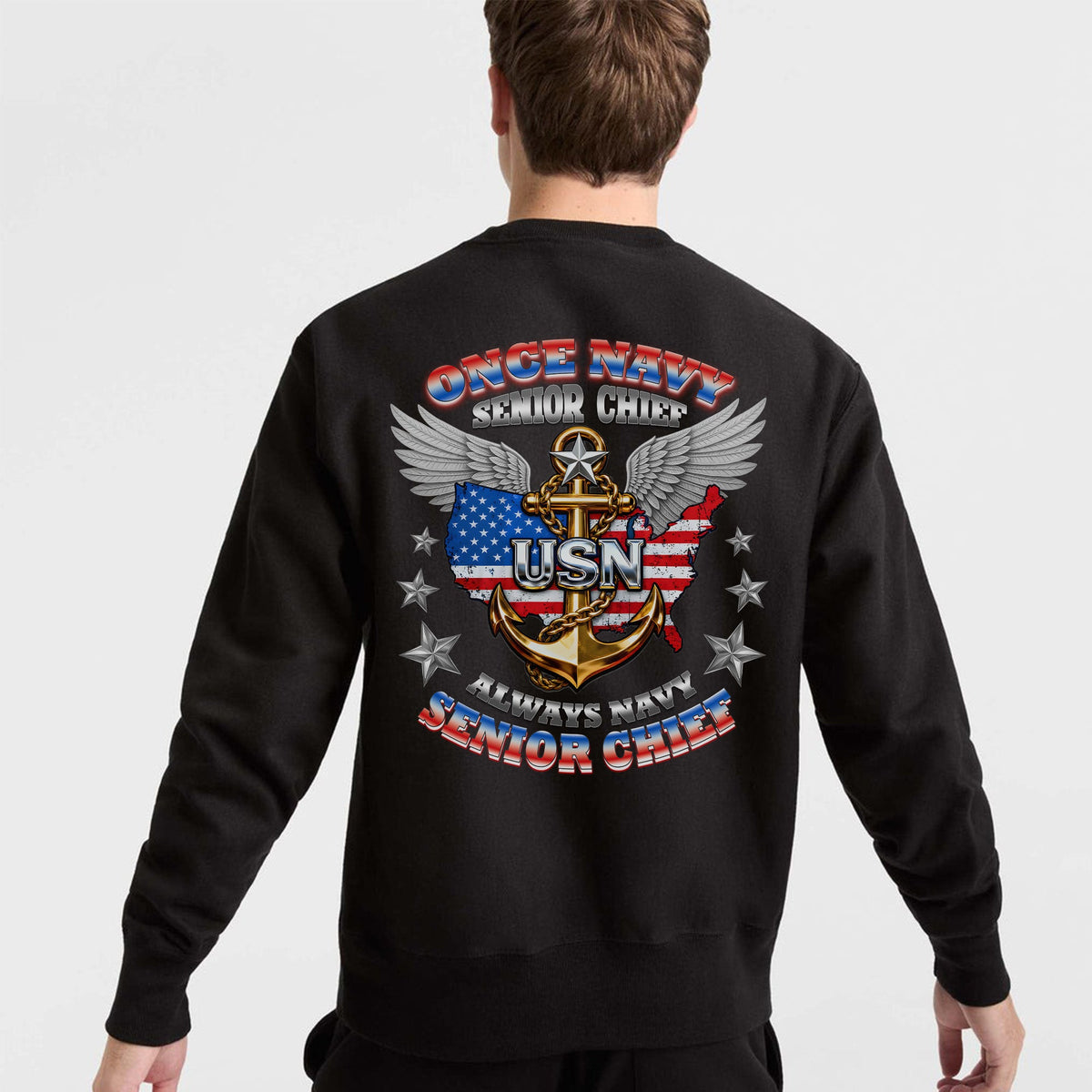 Once Navy Senior Chief Always Sweatshirt product image 8