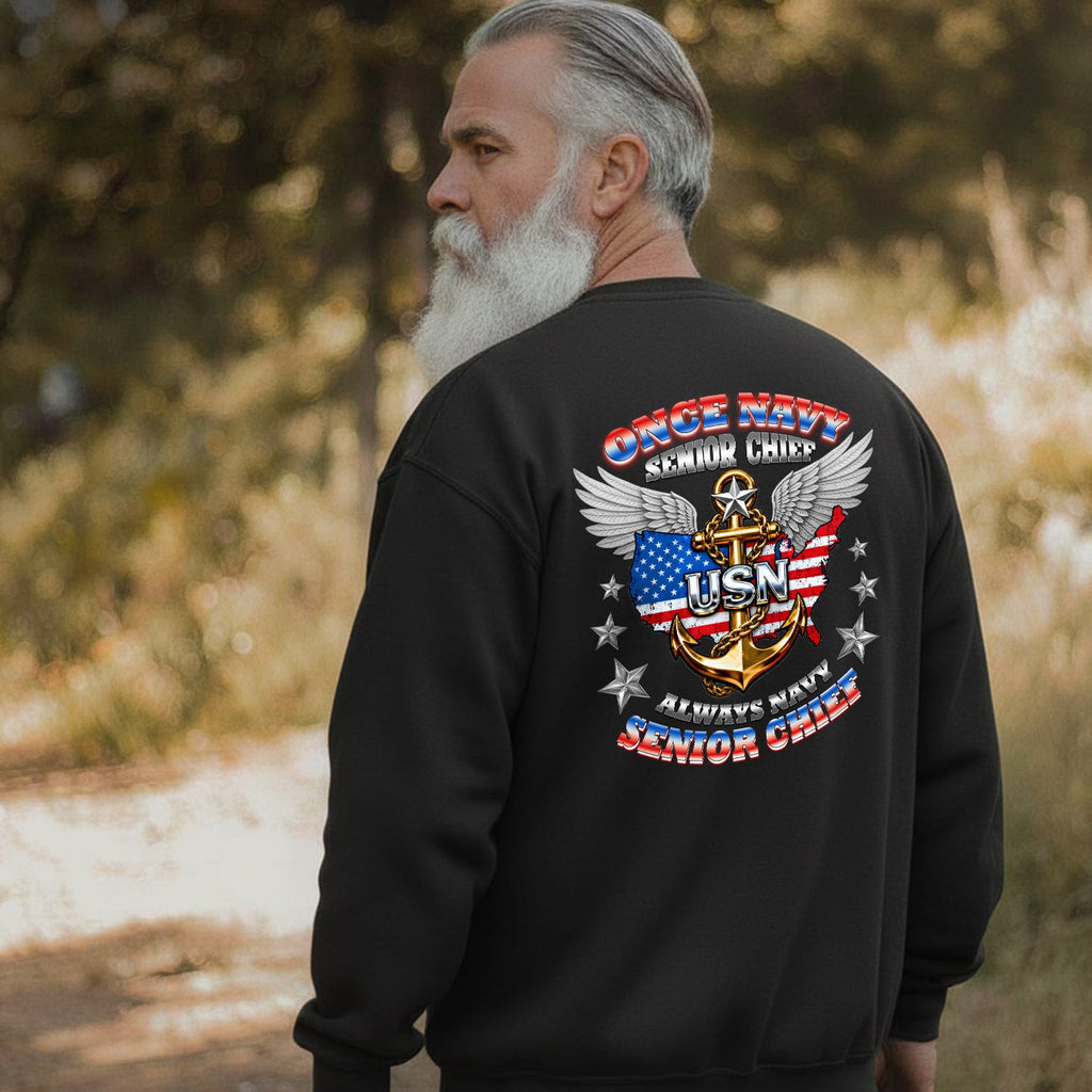 Once Navy Senior Chief Always Sweatshirt product image 5