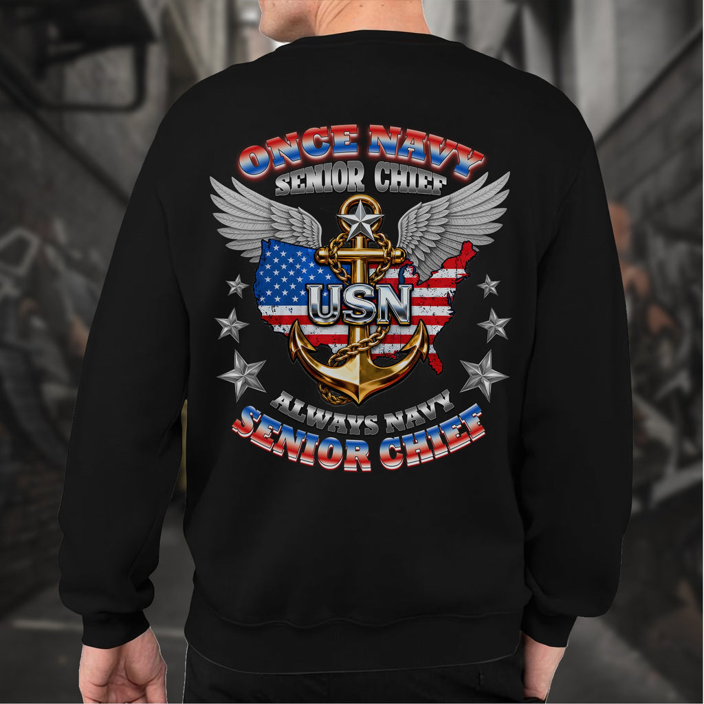Once Navy Senior Chief Always Sweatshirt product image 11
