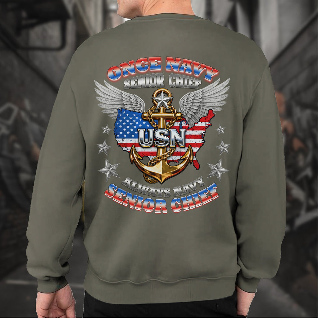Once Navy Senior Chief Always Sweatshirt product image 15