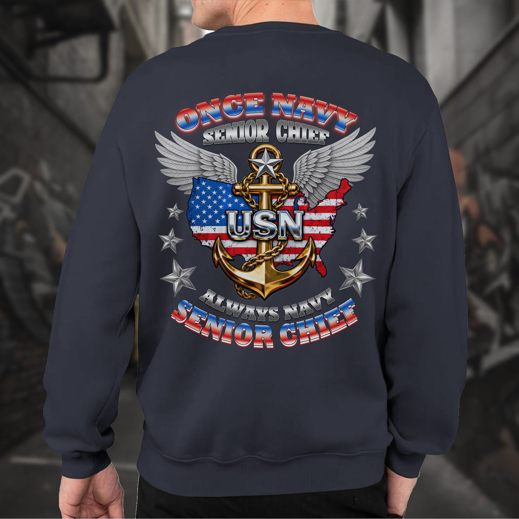 Once Navy Senior Chief Always Sweatshirt product image 13