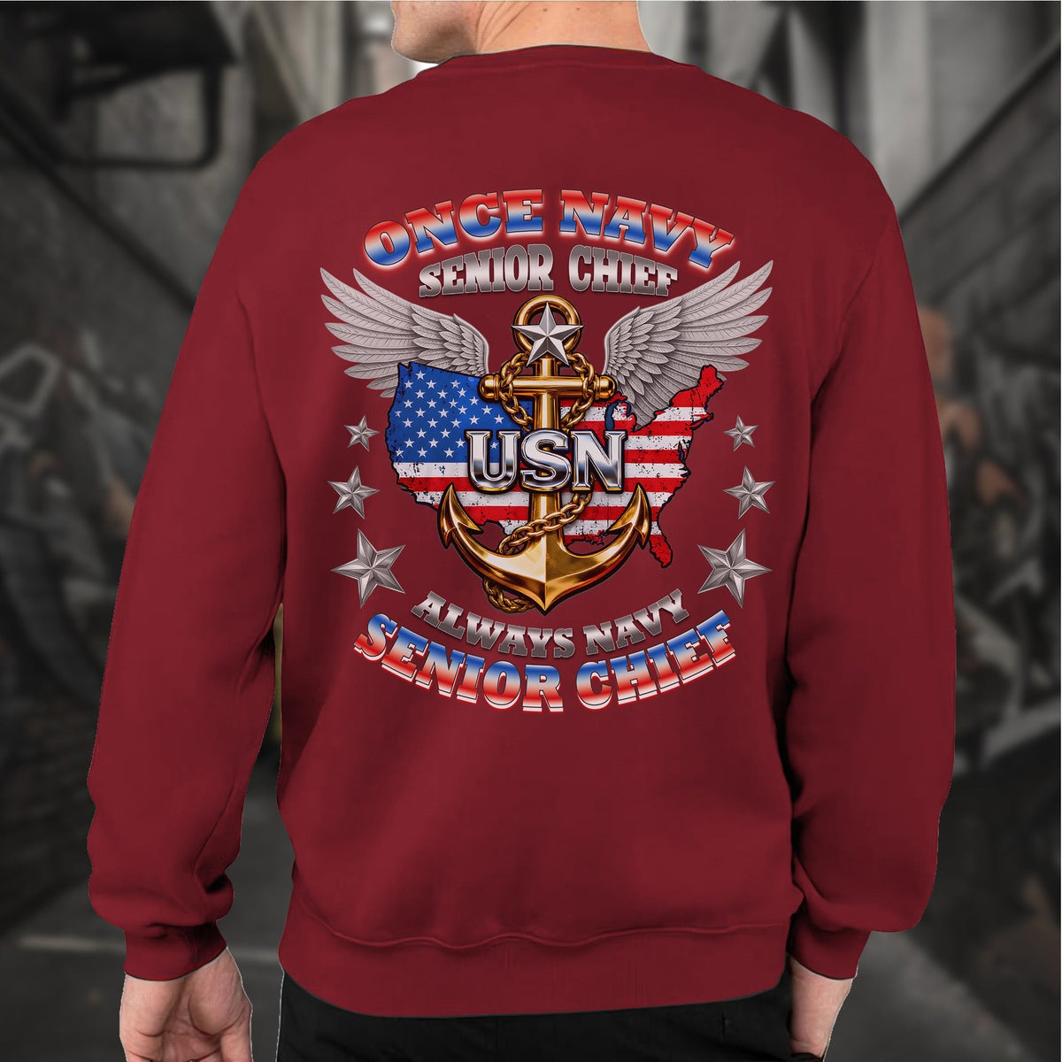 Once Navy Senior Chief Always Sweatshirt product image 17