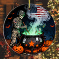 US Military Veteran Spooky Honor Ornament
