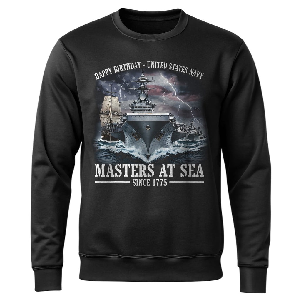Happy Birthday United States Navy Since Sweatshirt product image 1