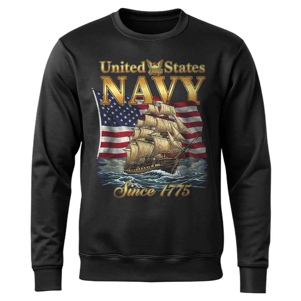 United States Navy Since 1775 Proud US Sweatshirt product image 1