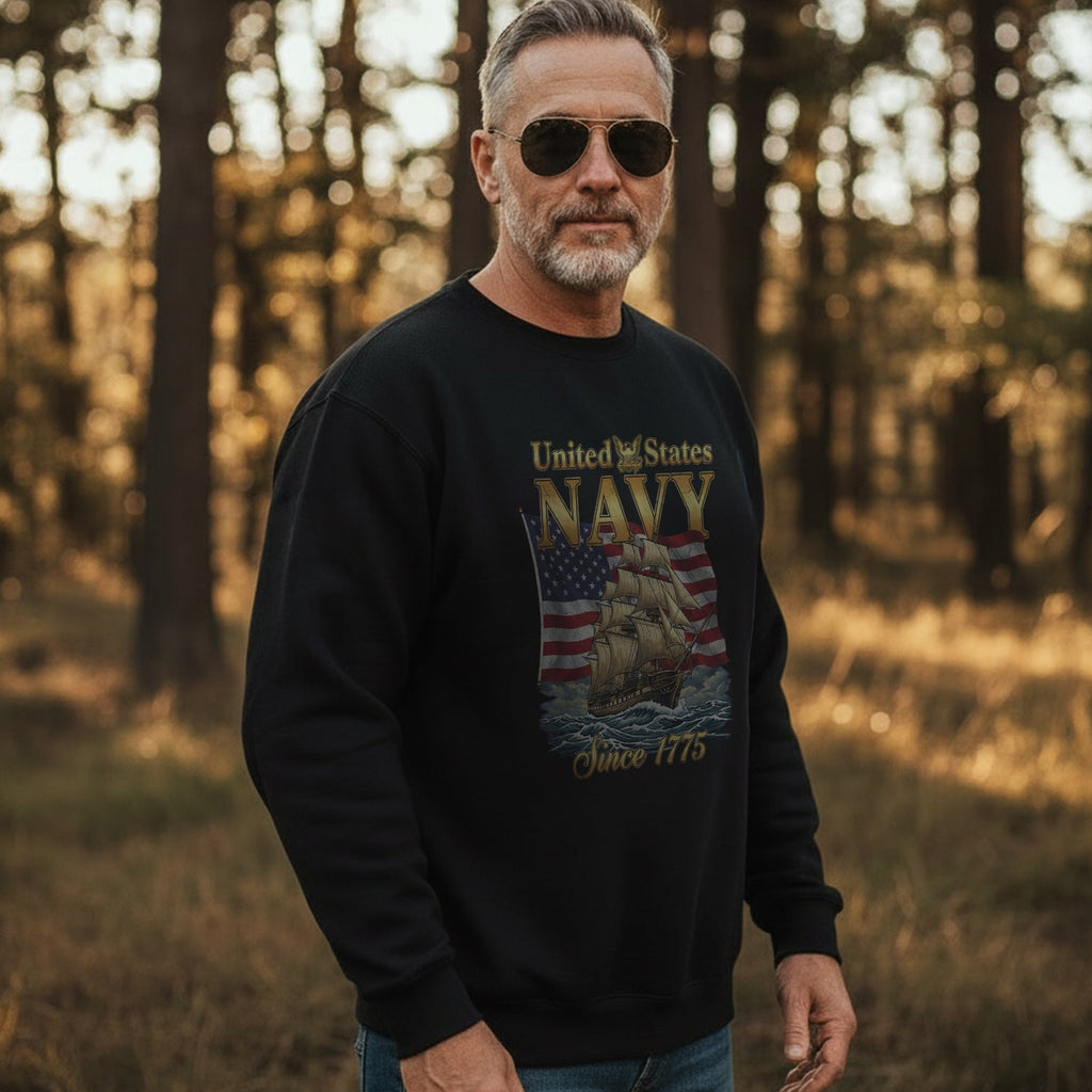 United States Navy Since 1775 Proud US Sweatshirt product image 3
