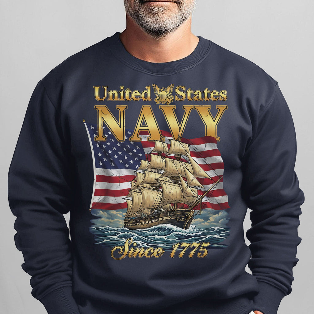 United States Navy Since 1775 Proud US Sweatshirt product image 8