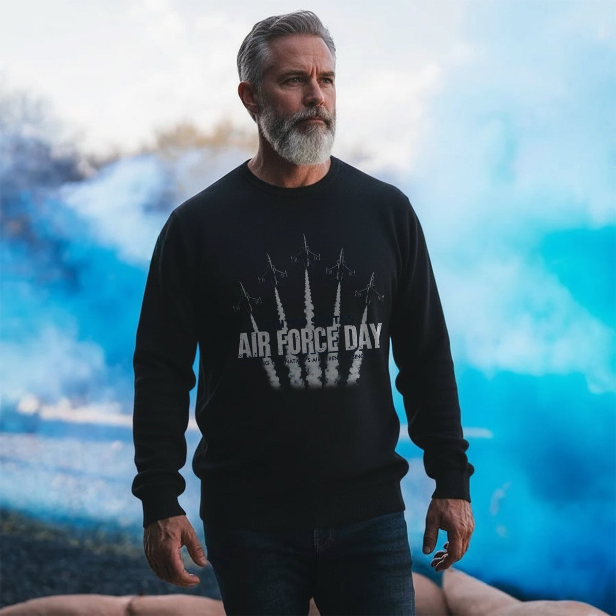 Honoring Air Force Strength Since 1947 Sweatshirt product image 2