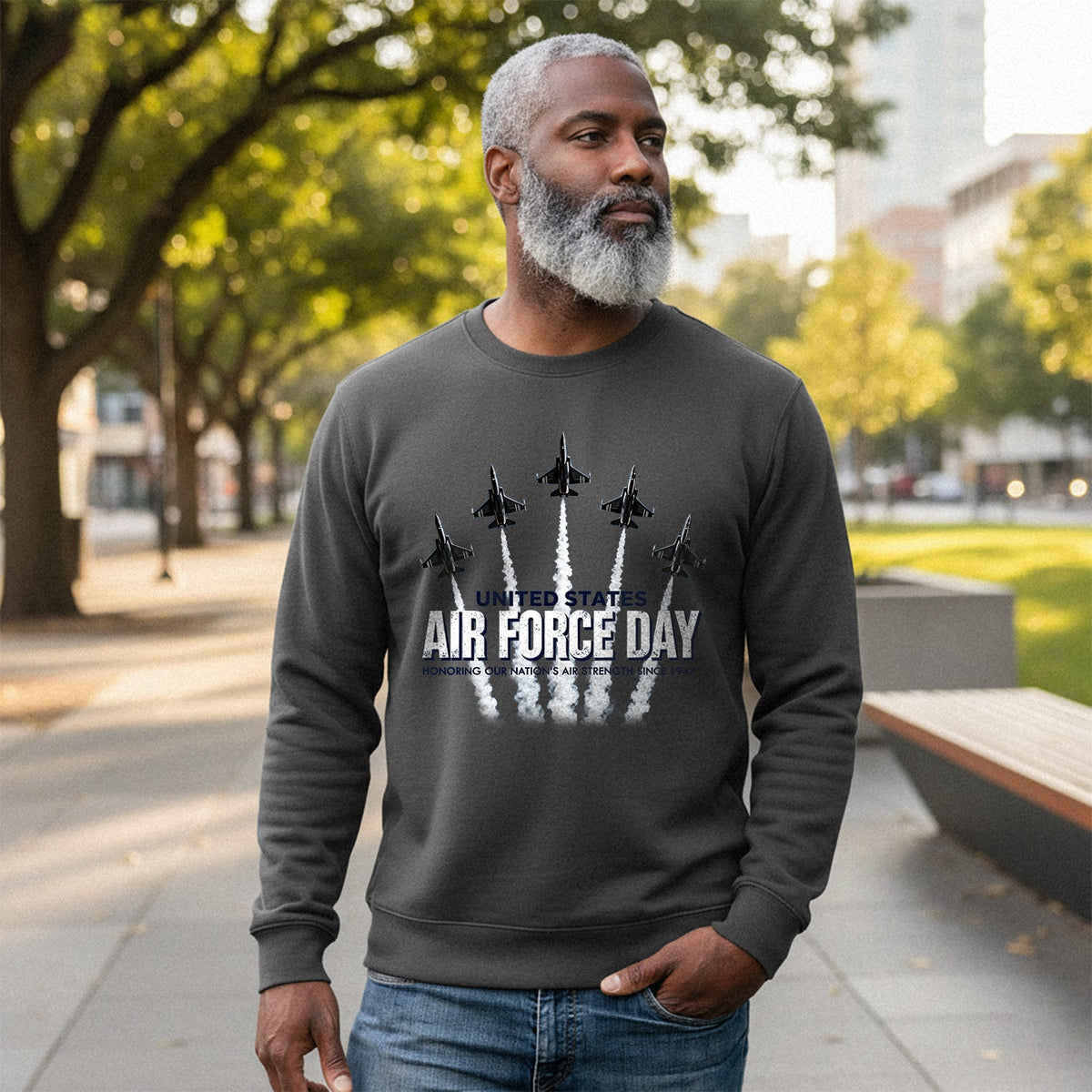 Honoring Air Force Strength Since 1947 Sweatshirt product image 4