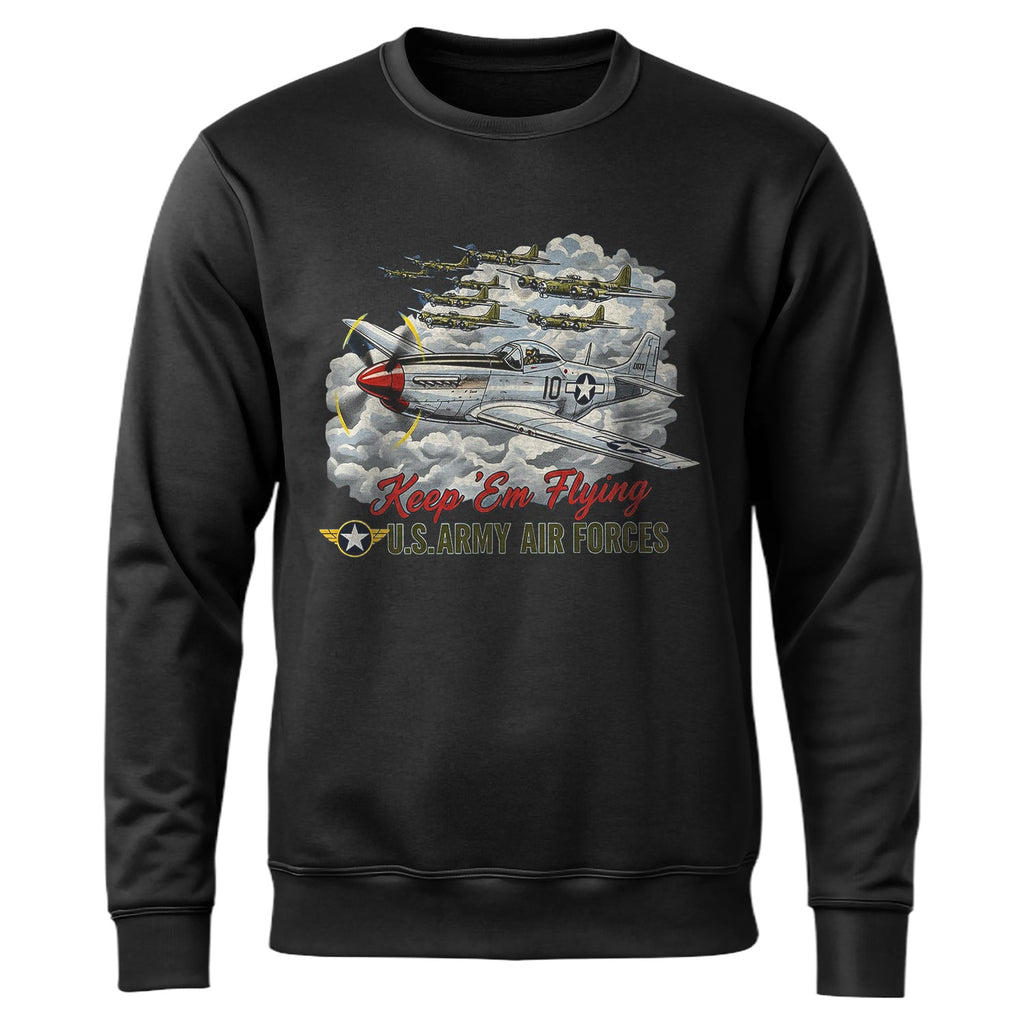 US Army Air Forces Keep ’Em Flying Sweatshirt product image 1