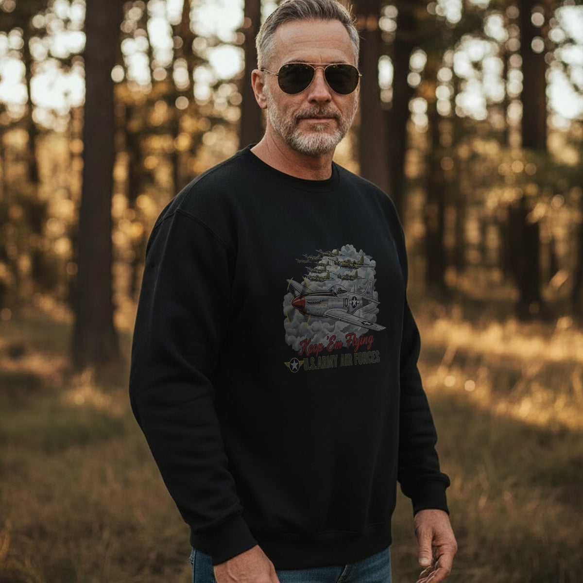 US Army Air Forces Keep ’Em Flying Sweatshirt product image 3