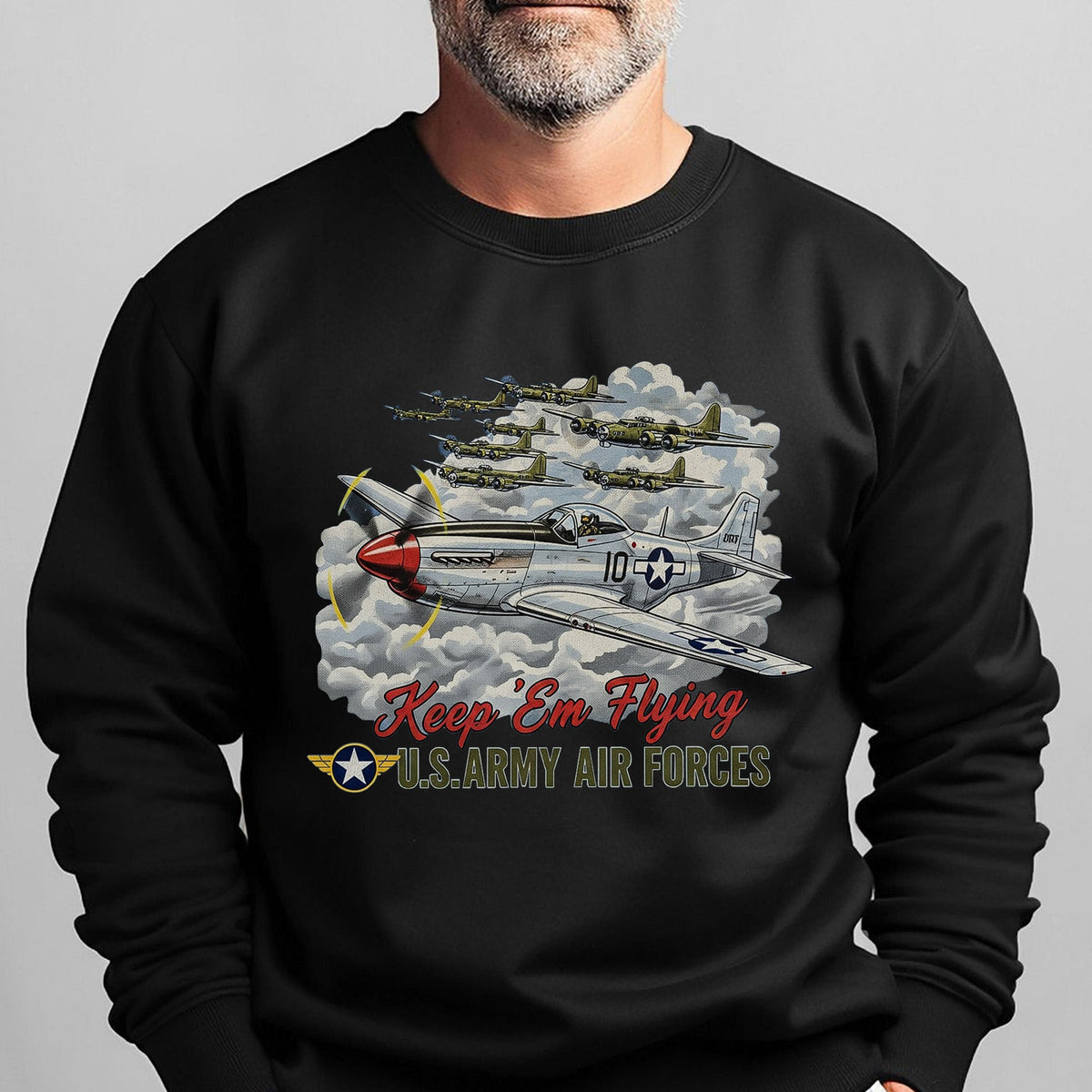 US Army Air Forces Keep ’Em Flying Sweatshirt product image 6