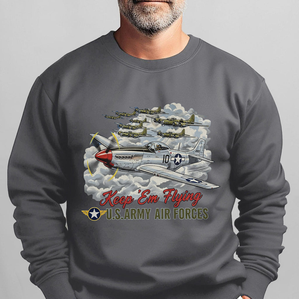 US Army Air Forces Keep ’Em Flying Sweatshirt product image 9
