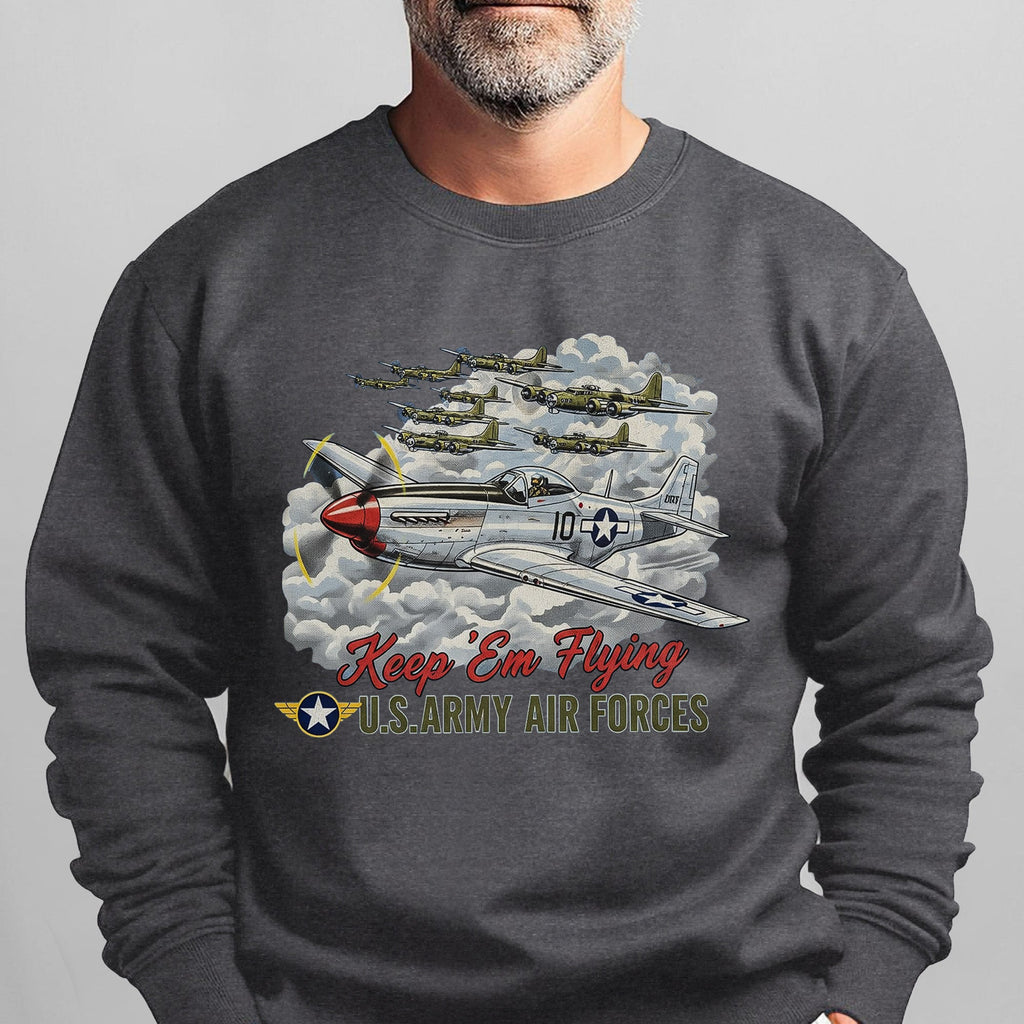 US Army Air Forces Keep ’Em Flying Sweatshirt product image 7