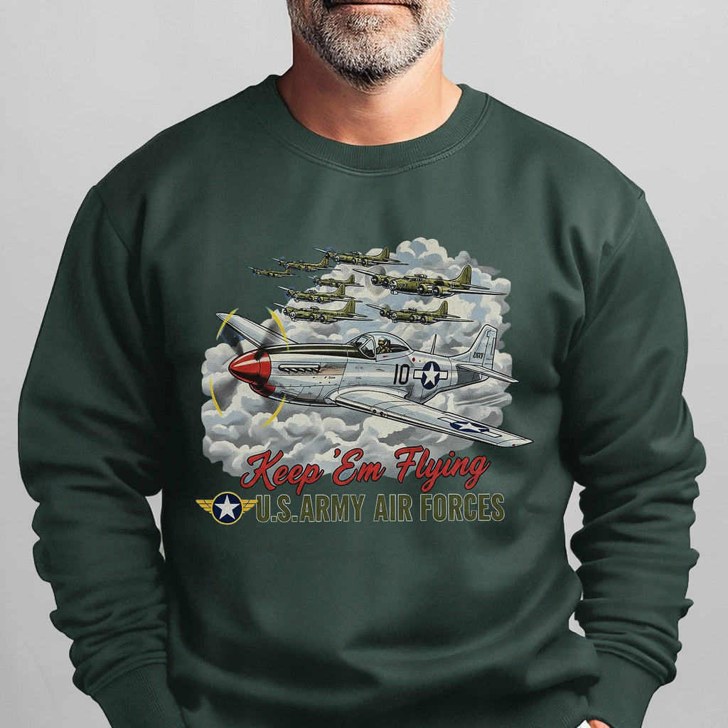 US Army Air Forces Keep ’Em Flying Sweatshirt product image 11