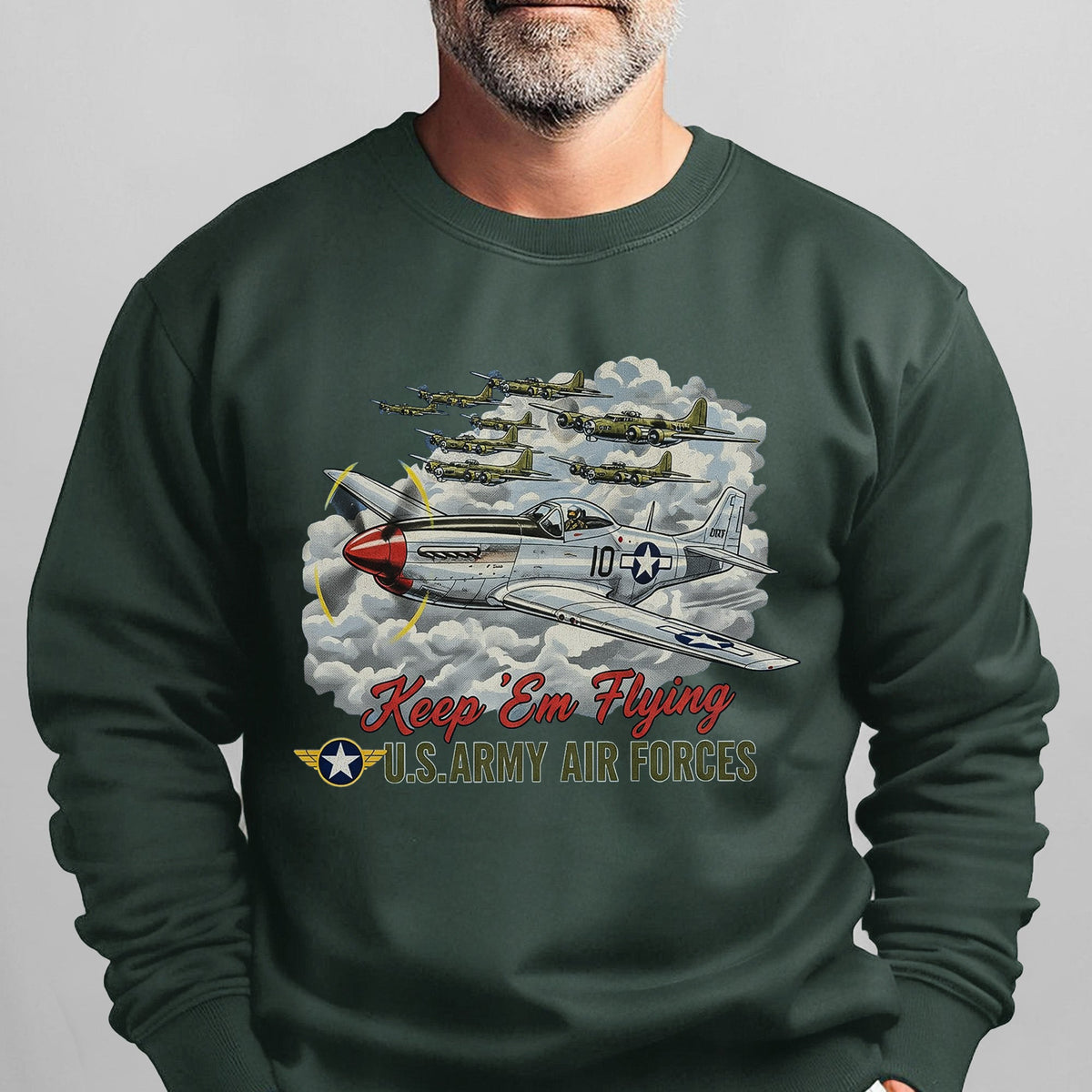 US Army Air Forces Keep ’Em Flying Sweatshirt product image 11