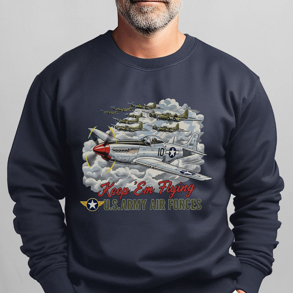 US Army Air Forces Keep ’Em Flying Sweatshirt product image 8